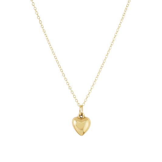 16” NECKLACE GOLD- LOVE PLUSH SMALL GOLD CHARM