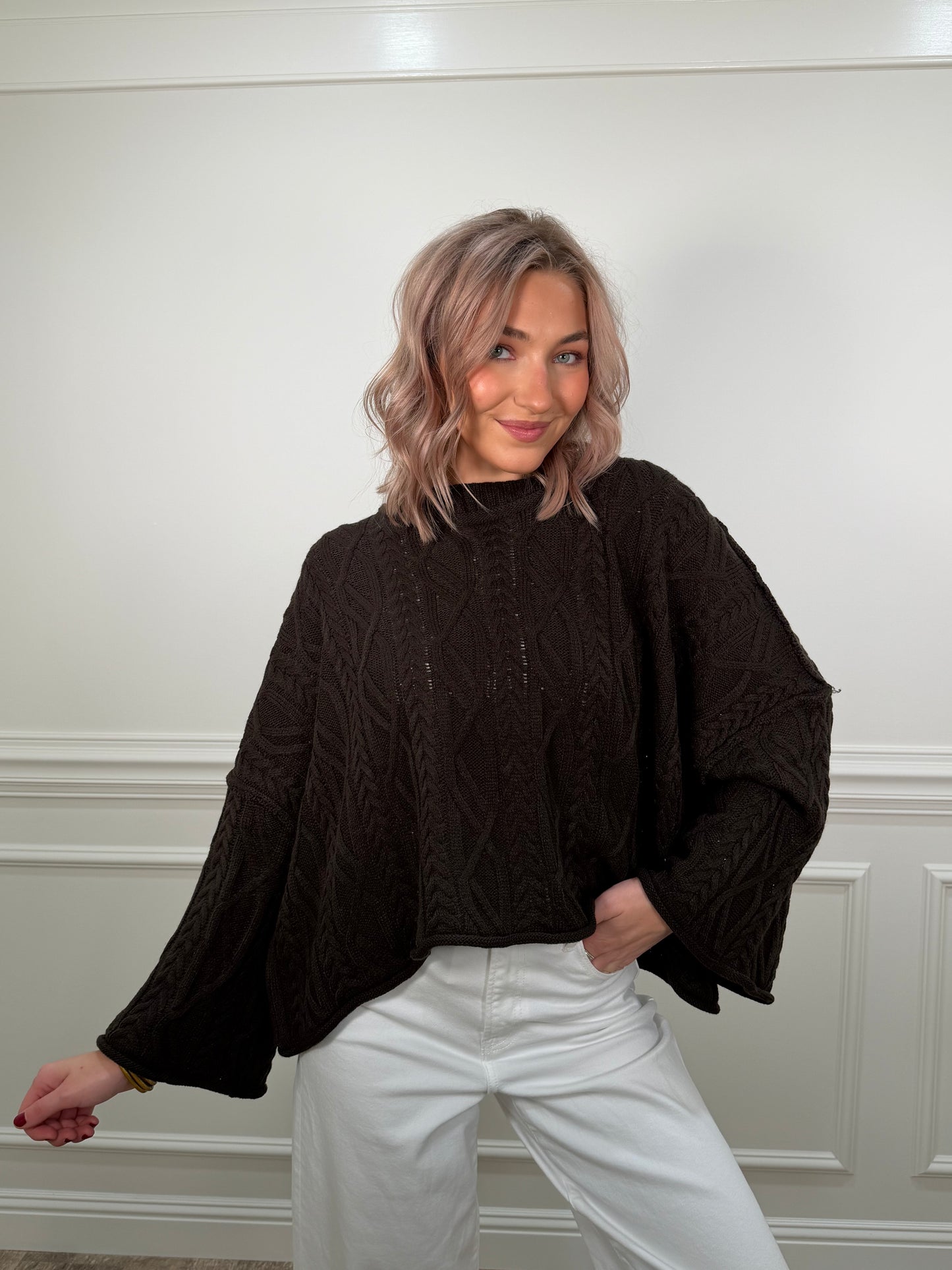 Fireside Cable Knit Sweater