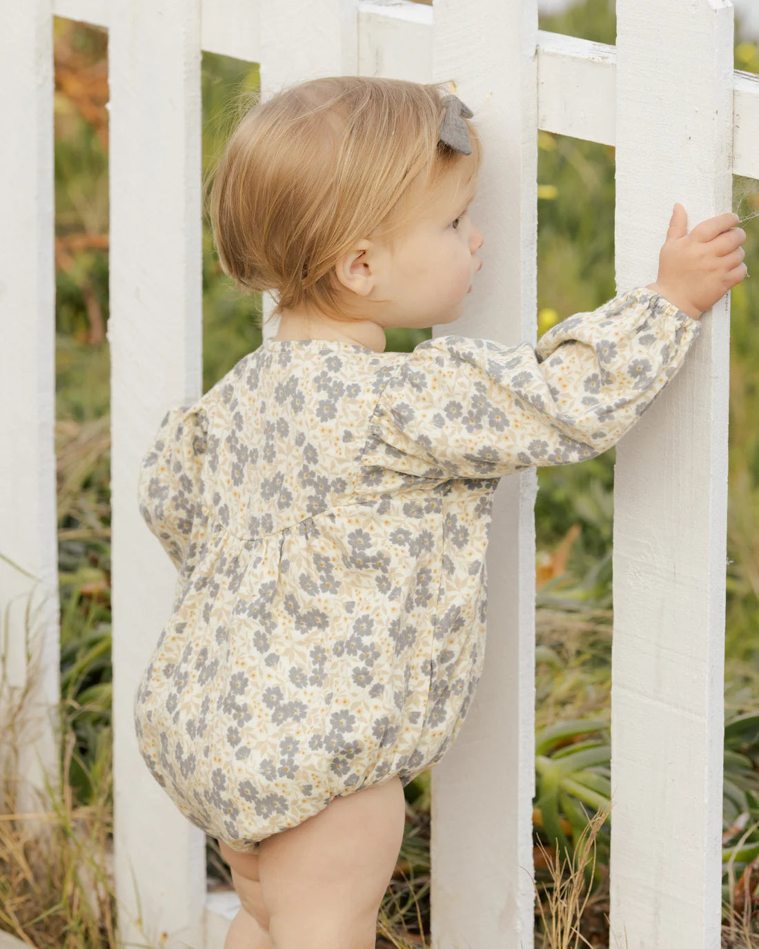 GWEN ROMPER || BLUE DITSY