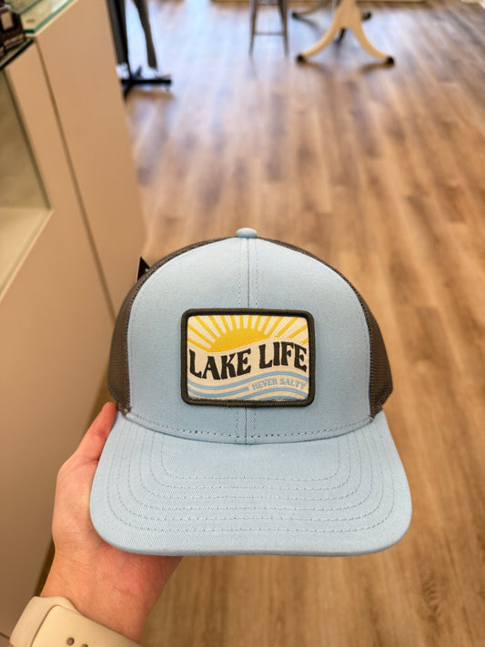LAKE LIFE, NEVER SALTY TRUCKER HAT