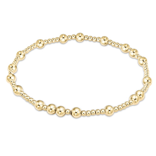 EXTENDS- HOPE UNWRITTEN 4MM BEAD BRACELET- GOLD