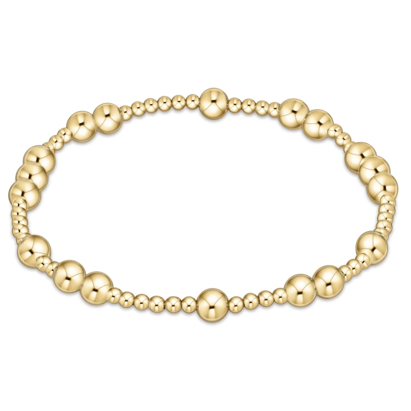 EXTENDS- HOPE UNWRITTEN 5MM BEAD BRACELET- GOLD