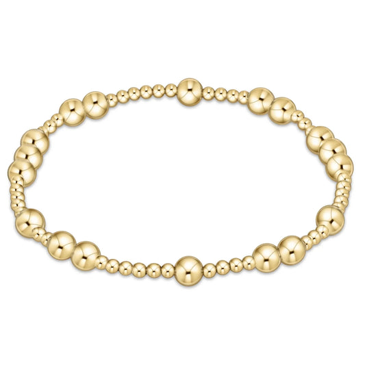 EXTENDS- HOPE UNWRITTEN 5MM BEAD BRACELET- GOLD