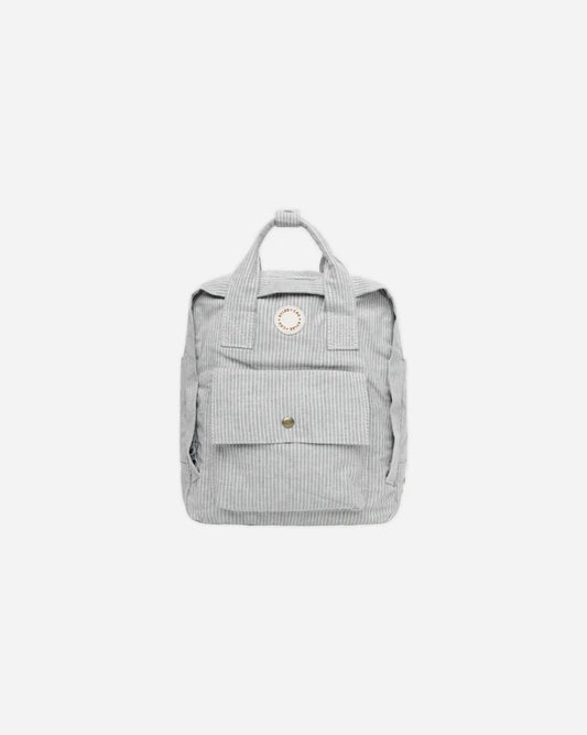 MINI BACKPACK || BLUE MICRO STRIPE