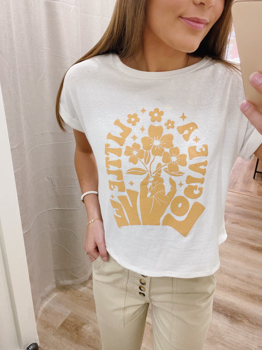 GIVE A LITTLE LOVE GRAPHIC TEE
