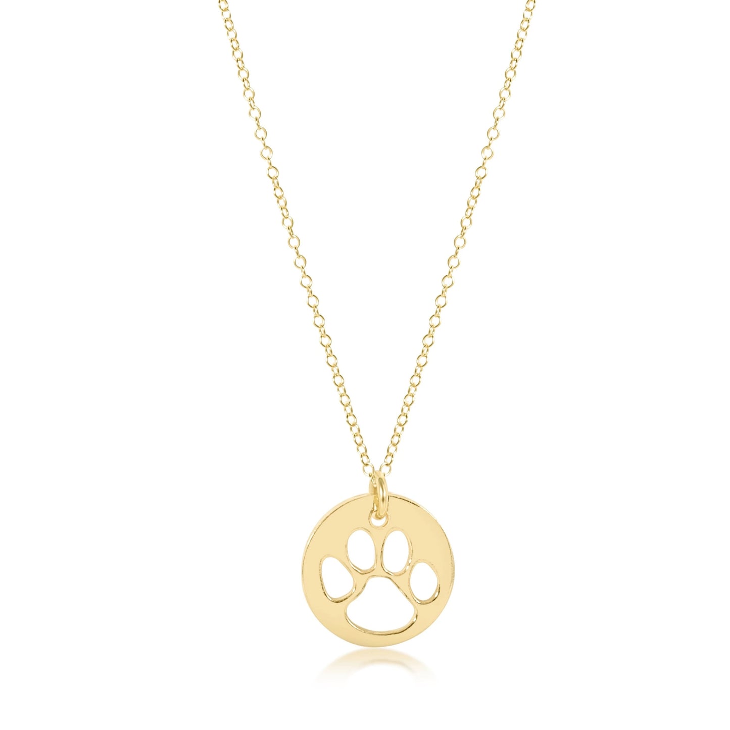 16" NECKLACE- PAW PRINT